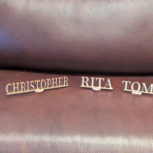 wood  place cards| Laser cut names| wedding place cards| custom table names| birthday names| party decoration name tags| name cutout.