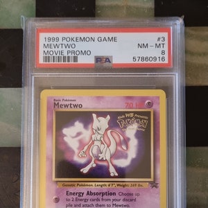 Mewtwo KIDS WB PROMO (HOLOGRAPHIC LOGO) The First Movie Pokémon Card