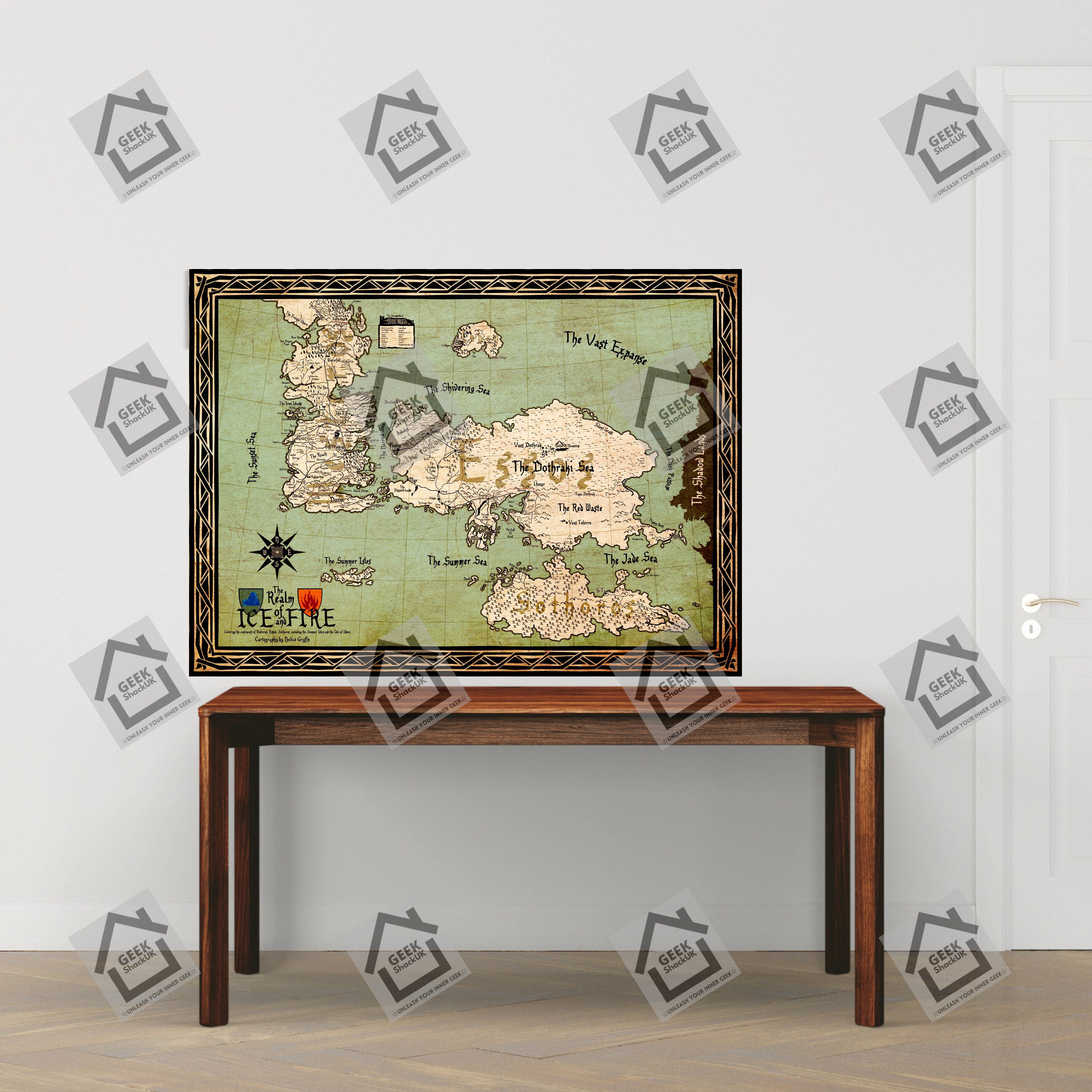 Printable Game of Thrones Map Poster high Resolution - Etsy