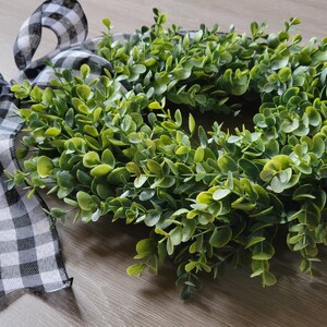 Frosted Eucalyptus Wreath, Mini Greenery Wreath, Year Round Wreath, Mini Farmhouse Wreath, Wall Decor