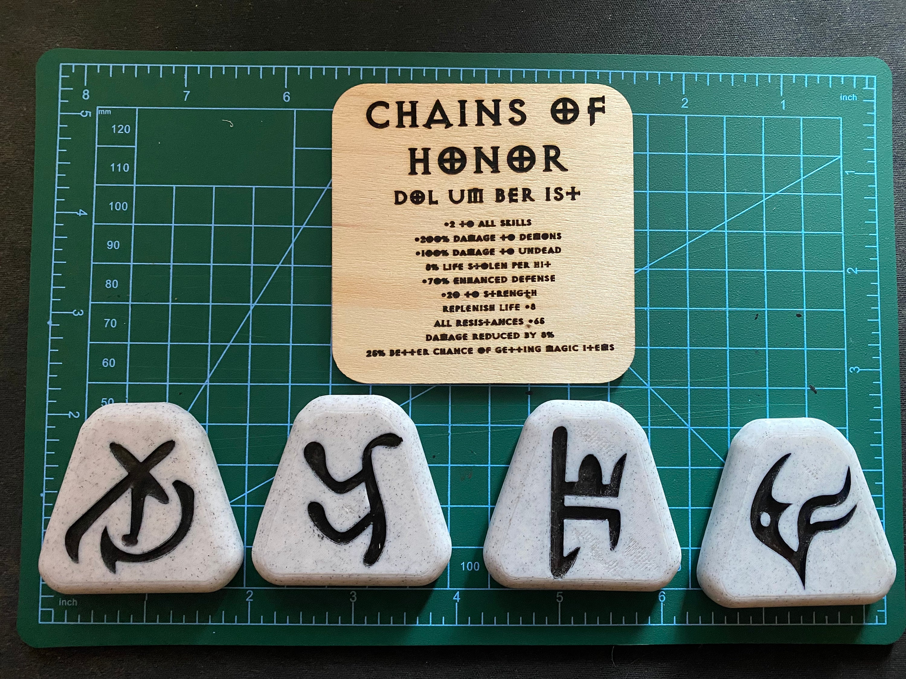 Diablo 2 Runeword Fridge Chains of Honor Etsy