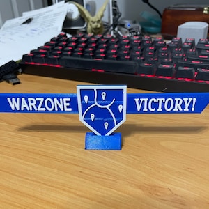 Small Warzone Victory Desktop Sign