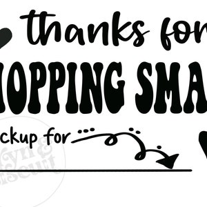 Social Media Shout Out || Rollodrucker || Digitales Label ||10x15m || Danke || zum Einkaufen Small Business || Visitenkarte