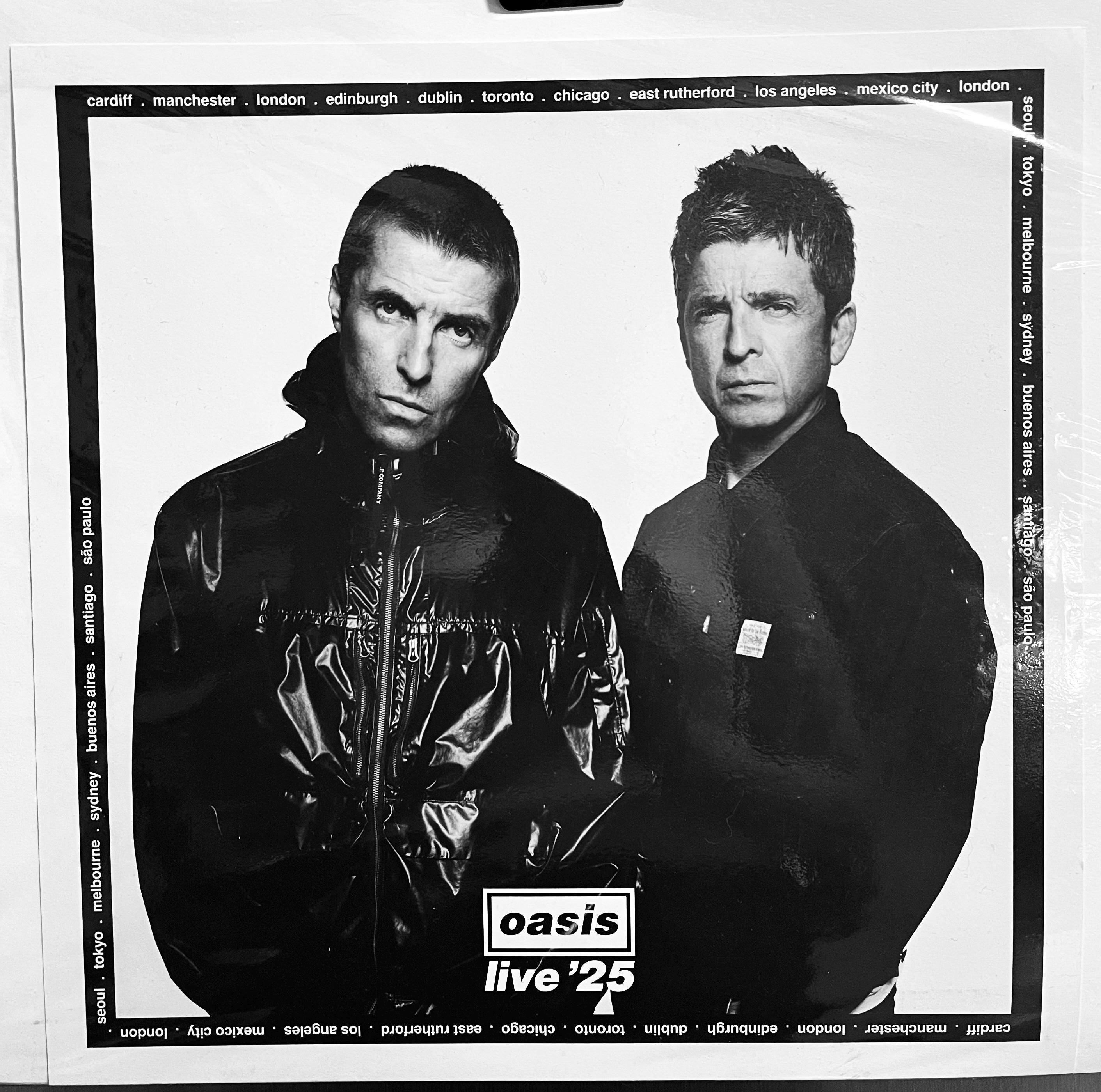 Oasis Live 25 Limited Promo Photo - Etsy
