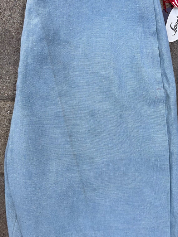 Vintage 1950's / 1960's side zip cotton pants / B… - image 8