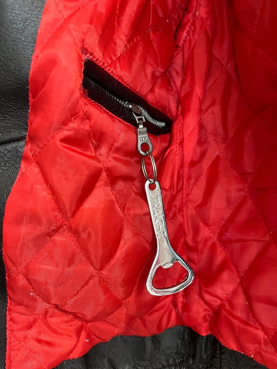 Painted Leather Punk Jacket - image 4