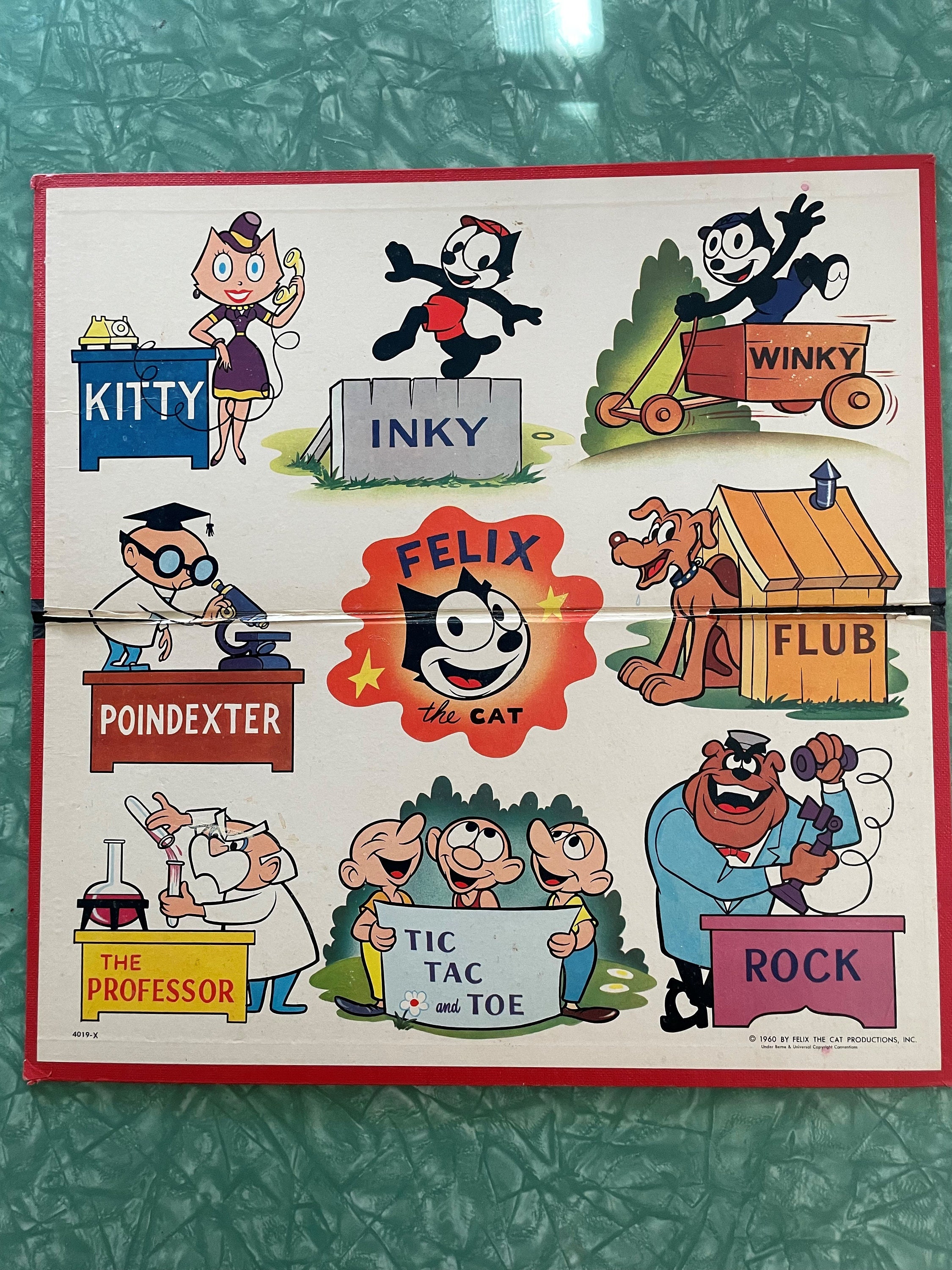 Original 1960 felix the Cat Game Board Etsy