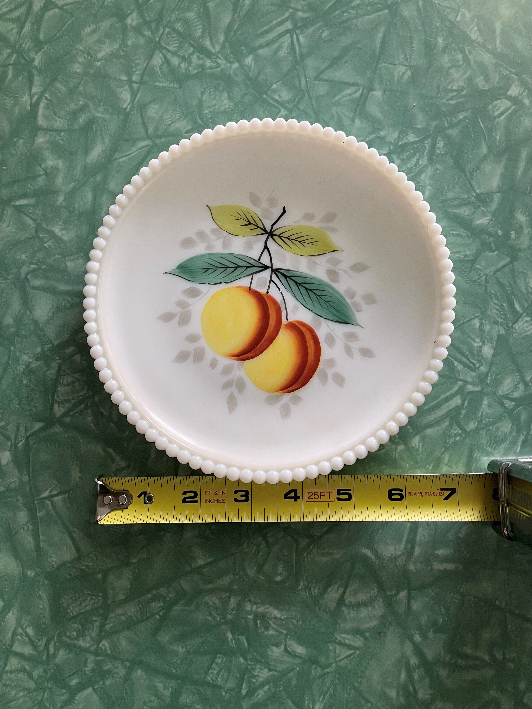 Adorable Antique Hand-painted Westmoreland Milk Glass. Beaded Milk ...