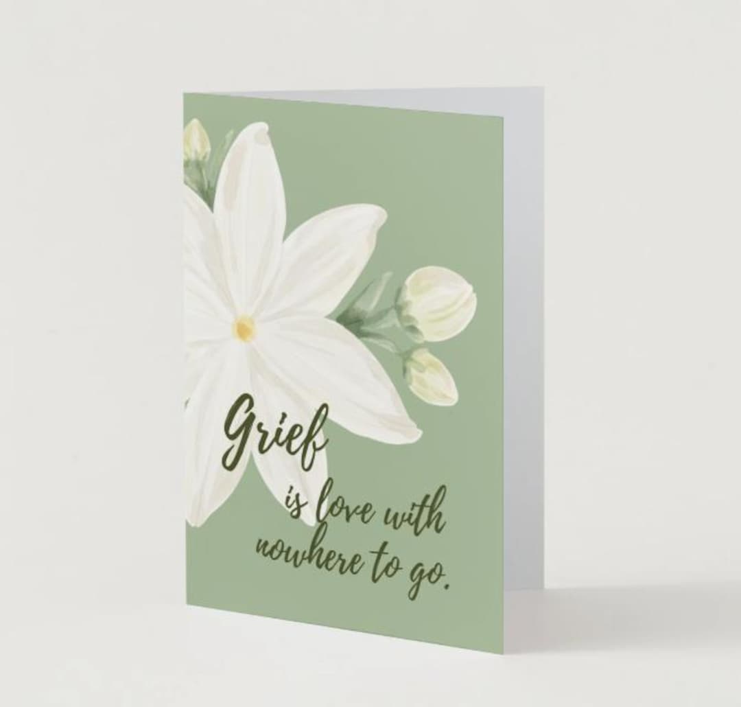 Editable Sympathy Card Template | Floral Grief Condolence (canva ...