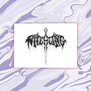 Cartolina di Witchling / Fanart di Manon Throne of Glass / Termini di tenerezza / Stampa illustrata libresca / Tipografia metalcore