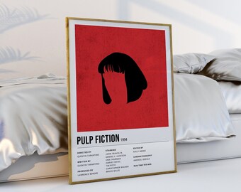 Pulp Fiction-poster | Mia Wallace Cult Film Art (digitale download)
