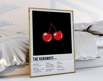 The Runaways Movie Poster | Cherry Bomb Typographic Art (Digital Download)