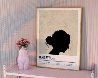 Jane Eyre Poster: Minimalist Book Cover Art (Digital Download)