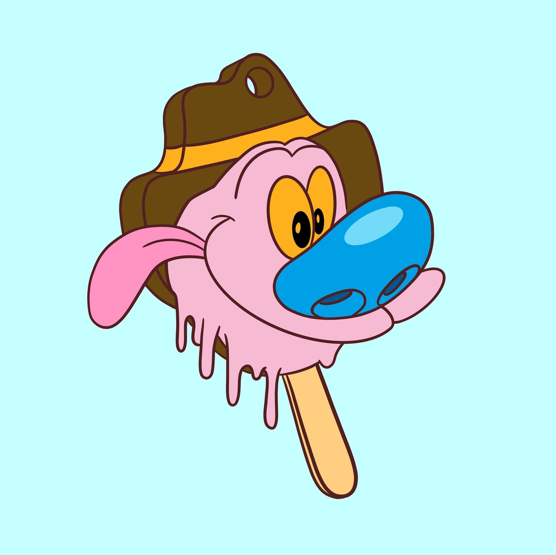 Bubble O Bill Meets Ren and Stimpy Show Poster 90s Nostalgia Etsy