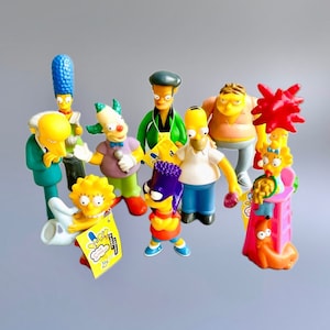 2000s Simpsons Burger King Figures, CHOOSE YOUR OWN, Simpsons Plastic Figures Global Fanfest Bart Lisa Marge Homer Mr Burns Y2K