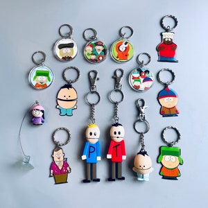 Vintage South Park Keyring, CHOOSE YOUR OWN, 1998 South Park Enamel Keychains, Window Hangers, 90S Original South Park Merch