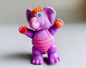 Figurine Eleroo Wuzzles des années 80, éléphant Wuzzles Wuzzles des années 80, émission de télévision Hasbro Wuzzle des années 80