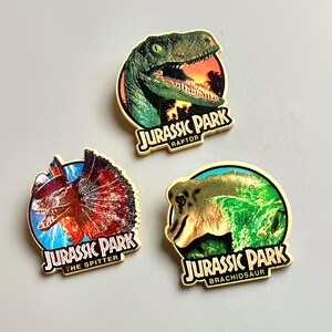 90年代のオリジナルジュラシックパークバッジ、自分だけのジュラシック