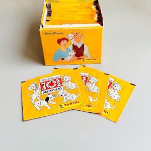 Disney 101 Dalmatian Stickers, Panini 90's Sealed Blind Bag Stickers, 101 Dalmatian Film Merch 90's Films Cute Dalmatian Puppies