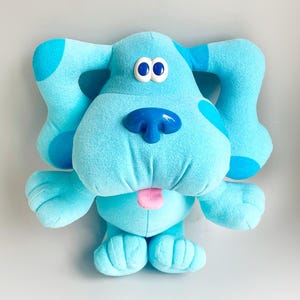Vintage BLUES CLUES 12 "Plüsch sprechen, Y2K Blues Clues Blue Dog 2000 der TV
