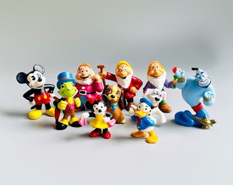 Vintage Disney Bullyland-figuren, KIES JE EIGEN, Vintage Disney Sneeuwwitje Zeven Dwergen, Mickey Mouse Minnie Mouse, Grumpy, Doc Disney