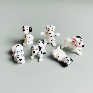 90年代ビンテージ手描きの瞳が美しい101匹わんちゃんの陶器オブジェ