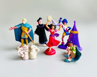 Vintage Hunch Back Of Notre Dame Mini Figures,  CHOOSE YOUR OWN, 90's Vintage Plastic Figurines Disney Nostalgia