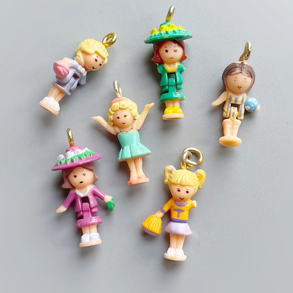 Polly Pocket Charm Bracelet Figurines | CHOOSE YOUR OWN | 90’s Polly Pocket Dolls, Polly Pocket Charm Bracelet, Elegant Fifi, Tiny Tina