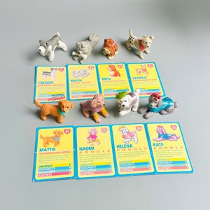 Welpe in meinem Taschenspielzeug mit Id-Karten | WÄHLEN SIE IHRE EIGENEN |90er Jahre Mix Breeds Pudel 56-59 / 80-117