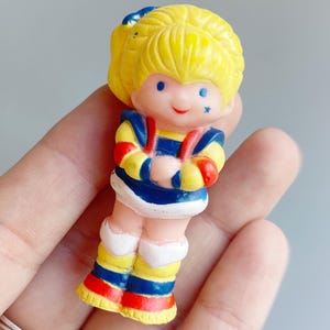 Rainbow Brite Mini Figure, Rainbow Brite Type Fakie Mini Doll, 80's Cartoons Cute