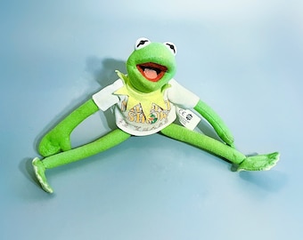 The Muppets 25th Anniversary Kermit Plush Keychain With T Shirt, Kermit The Frog 2000's 25th Anniversary Jim Henson