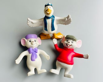 Disney The Rescuers Bendy Figures, vintage The Rescuers CHOOSE YOUR OWN, Orville Bird, Bernard Mouse, Disney-films uit de jaren 70