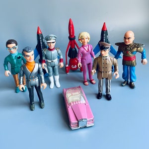 Thunderbirds Matchbox 1992 Figures, CHOOSE YOUR OWN, Thunderbird 1, Penelope, The Hood Etc 90's Thunderbird Ships,Troy Tempest Stingray