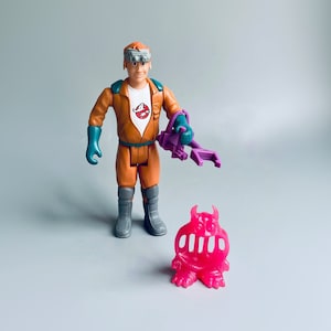 1987 Kenner The Real Ghostbusters Fright Features Ray Stantz and Jail Jaw Ghost, Vintage Original Ghostbusters Action Figures