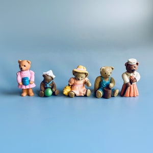 Teddy In My Pocket, CHOOSE YOUR OWN, Vintage Meg Teddy Bear In My Pocket Micro Teddy Figurine Toys, 90&#39;S Blind Bag Mini Toys