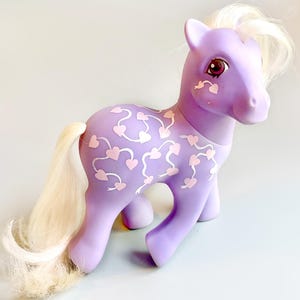 My little Pony TAF Love Melody Twice As Fancy, G1 80&#39;s Original My Little Pony Hearts Lilac Twice As Fancy MLP