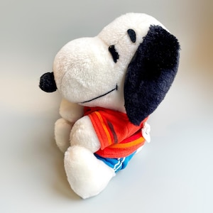 Snoopy Plush, Peanuts Toy Plush, Vintage Snoopy Running Sweater Plush No 7, United Feature Snoopy 10&quot;  Cute Vintage Cuddly Snoopy