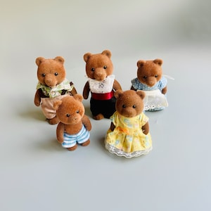 Sylvanian Families The Timbertop Brown Bear Family, CHOOSE YOUR OWN! Vintage Sylvanian, Brown Bears, Original Vintage Sylvanian