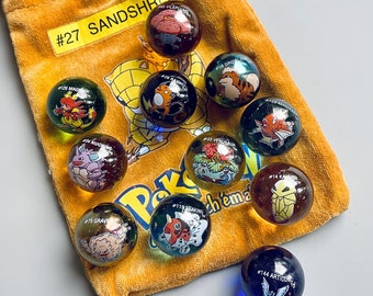 Pokemon Marbles, CHOOSE YOUR OWN,  Vintage Pokemon Marbles, Holo Marbles, 90's Retro Original Pokemon Collectibles