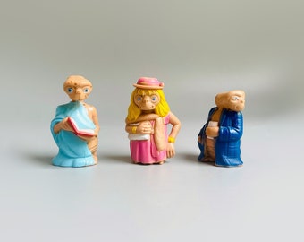 E.T Actionfiguren, Wählen Sie Ihre Eigene, Vintage E.T Außerirdische Alien, 80er Jahre Vintage ET Filmfiguren, Et Phone Home, ET Dress Perücke