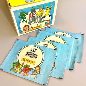 The Fruitties Panini Stickers, Album Stickers Trading Cards Stickers, Panini Stickers 90's Sticker Packs Cartoon Fruit Collectibles 1991