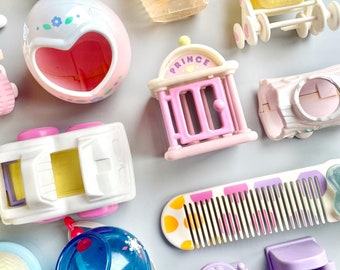 Fisher Price Smooshees Acessories, CHOOSE YOUR OWN, Vintage 80's Smooshies Doll Houses, Smoooshees Cars, Houses, Baubles Etc