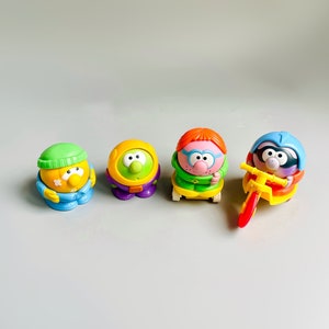 Nerful Figures, CHOOSE YOUR OWN, Vintage Kenner Parker Brothers 80&#39;s Round Ball Figurines, Nerfuls On Wheels, Astro Nerful Nerfulls Rubber