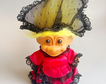 Battle Troll Punk Troll, 90's Angry Troll Toy, Vintage Battle