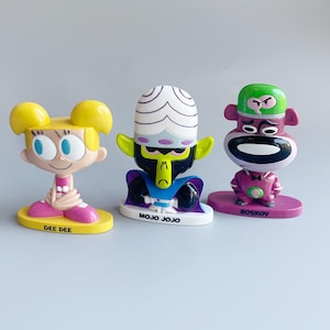 Cartoon Netzwerk Kellogs Wackelköpfe WÄHLEN SIE IHRE EIGENEN, 2003 Dexters Lab Dee Dee, Mojo JoJo, Power Puff Girls, Boskov Bär Böse Mit Carne