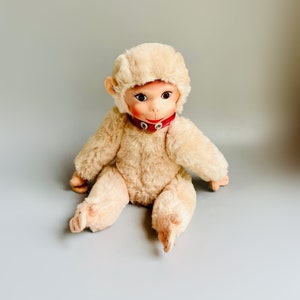 1960年代SCHUCO ビンテージ・モンキー ソフビ・フェイス27cm Vintage Schuco Monkey, German Monkey 60's Toy, Plastic Face Monkey