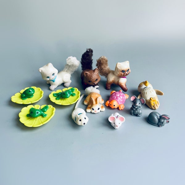 90's Littlest Pet Shop Figures, CHOOSE YOUR OWN, Vintage Lps Kenner Animals, Littlest Pet Shop Original 90's Toys Frogs, Cats, Marching Mice