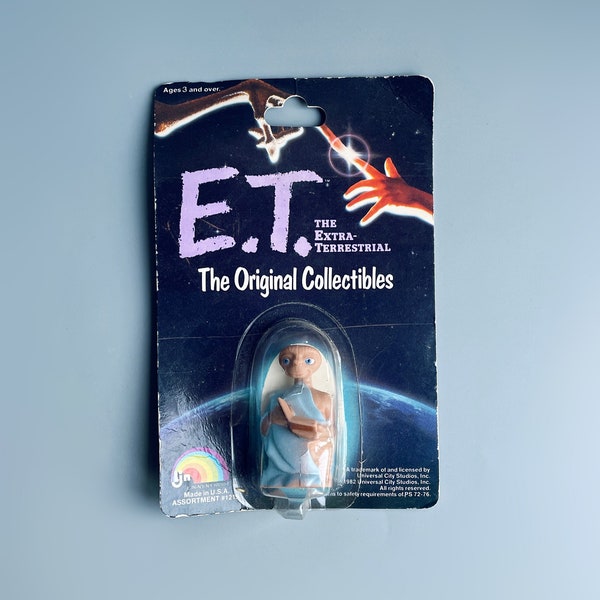 Vintage E.T Toy In Original Packaging, 80’s Toys, Et Phone Home, MOC E.T Figurine Merchandise