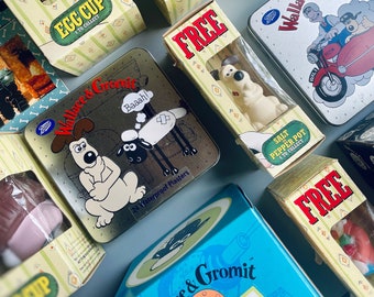 Wallace & Gromit Collectibles, CHOOSE YOUR OWN, Vintage Wallace And Gromit Ardman Animations Wallace Gromit Plasters, Egg Cups, Salt Pepper
