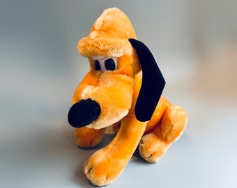 Peluche de perro Pluto vintage, peluche de Pluto Disney de St Michaels M&S, peluche de perro Pluto vintage de Disney